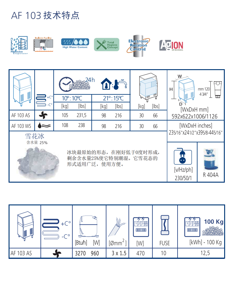 AF103雪花制冰機結構圖