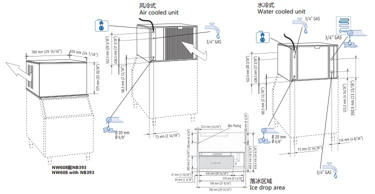 Scotsman方型冰制冰機|斯科茨曼NW608-AS制冰機