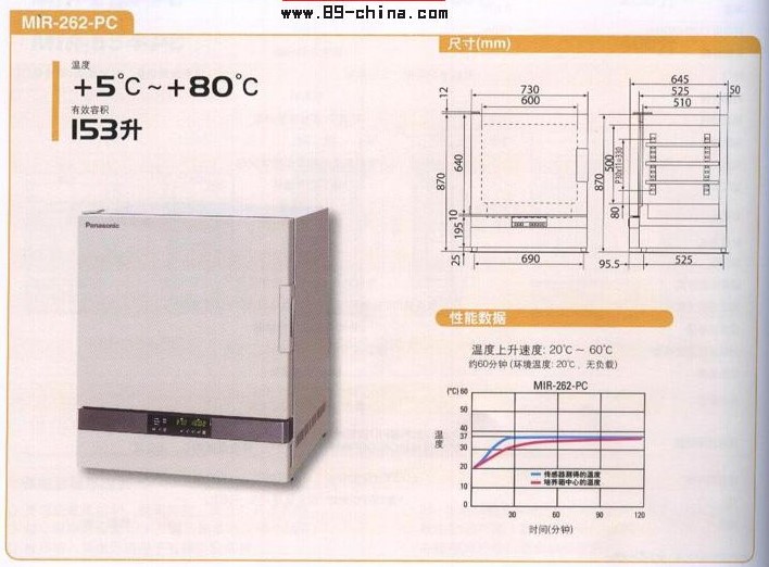 桌面日本松下恒溫培養箱使用說明產品圖片